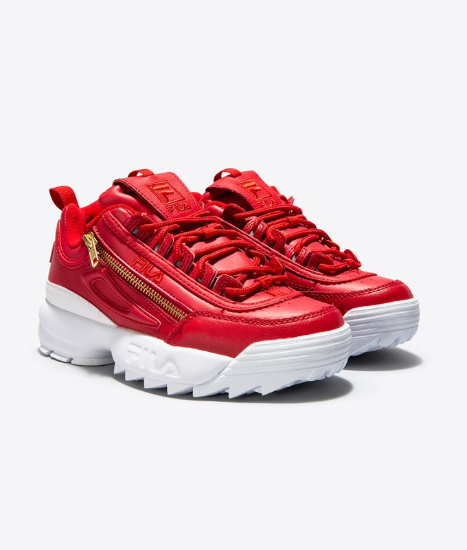 DISRUPTOR II ZIPPER 'RED/WHITE/METALLIC GOLD'