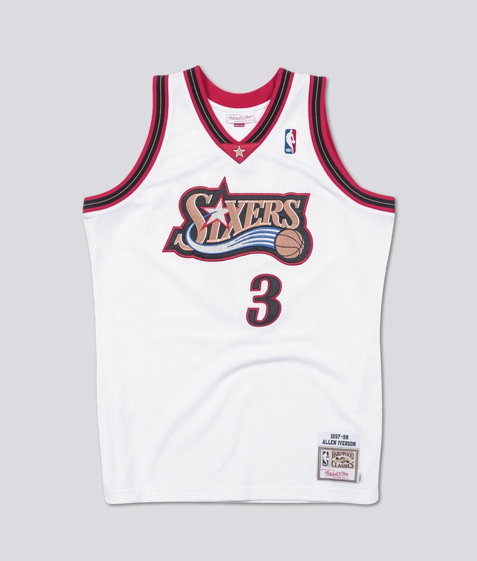 Authentic Jersey Philadelphia 76Ers 1997-98 Allen Iverson