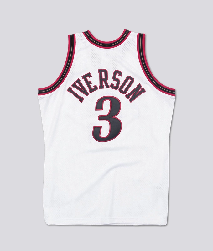 Authentic Jersey Philadelphia 76Ers 1997-98 Allen Iverson