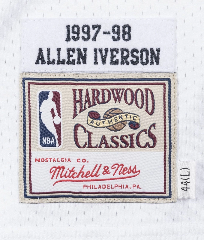 Authentic Jersey Philadelphia 76Ers 1997-98 Allen Iverson