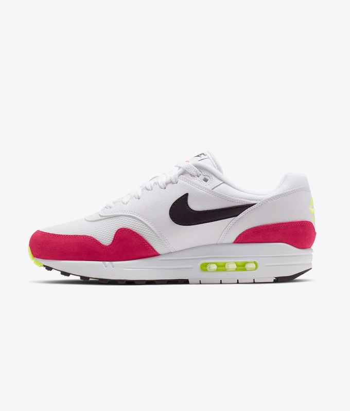 AIR MAX 1 'WHITE/BLACK-VOLT-RUSH PINK'
