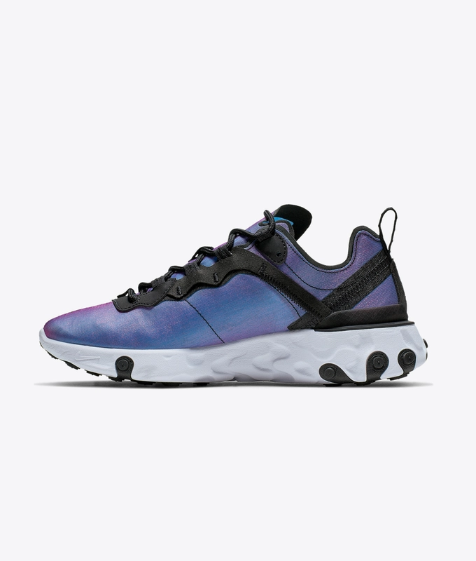 W REACT ELEMENT 55 PRM 'BLACK/BLACK-LASER FUCHSIA-WHITE'
