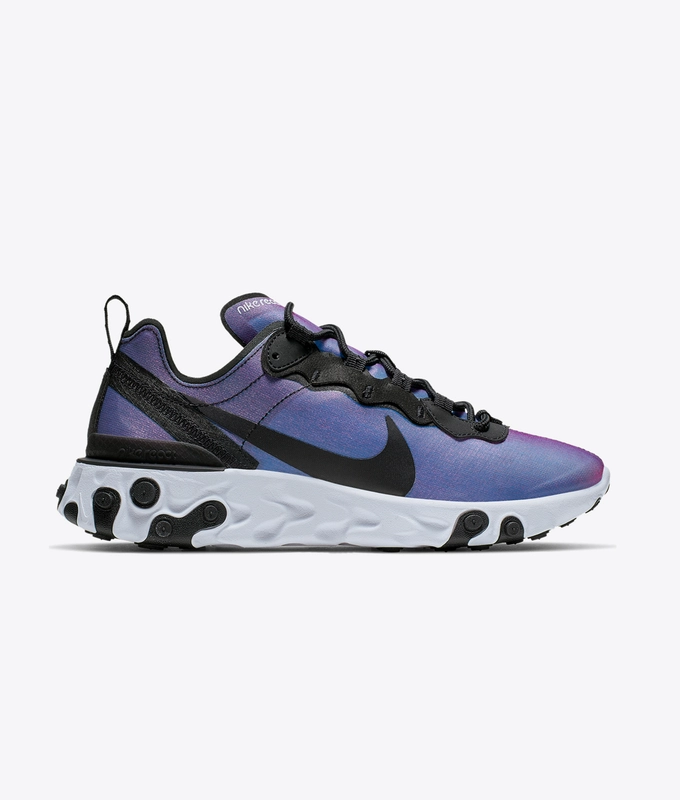 W REACT ELEMENT 55 PRM 'BLACK/BLACK-LASER FUCHSIA-WHITE'
