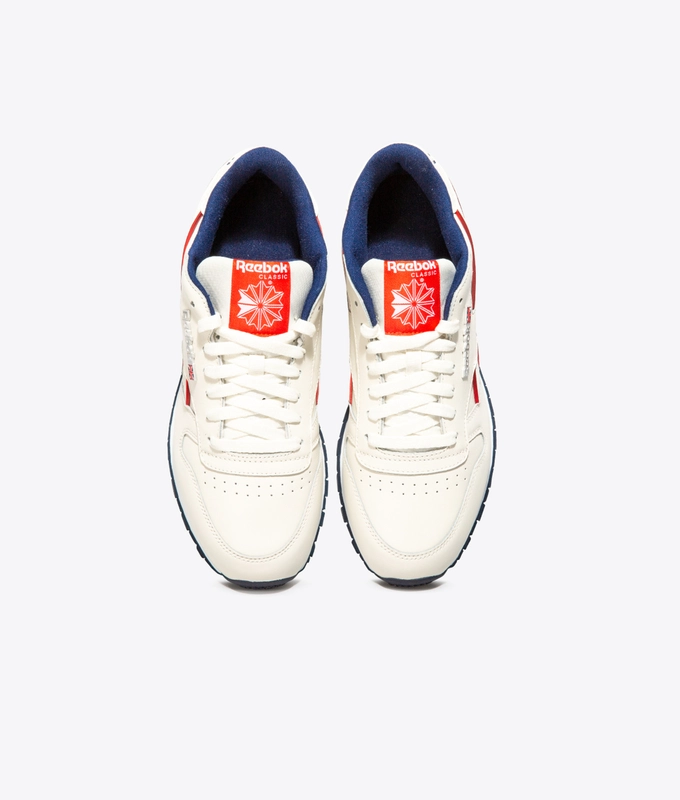 CL LEATHER MU 'CHALK/NAVY/RED/WHITE'
