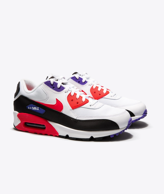 AIR MAX '90 ESSENTIAL 'WHITE/RED ORBIT-PSYCHIC PURPLE-BLACK'