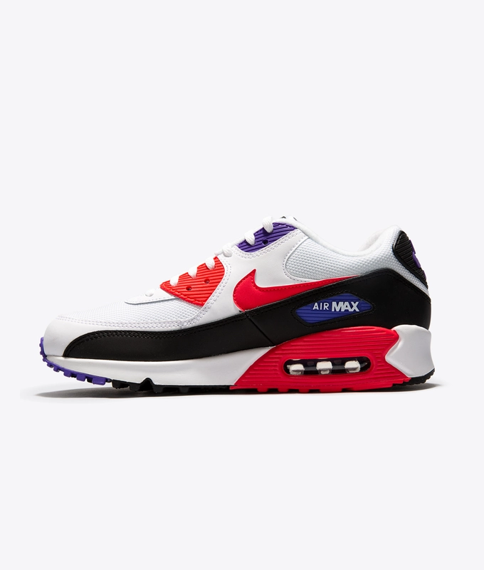 AIR MAX '90 ESSENTIAL 'WHITE/RED ORBIT-PSYCHIC PURPLE-BLACK'