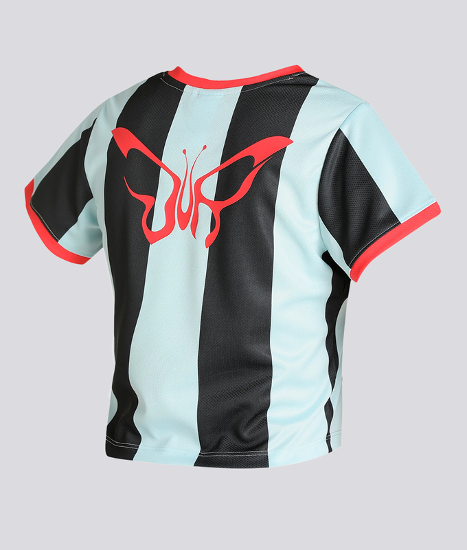 X Dua Lipa Striped Slim Tee
