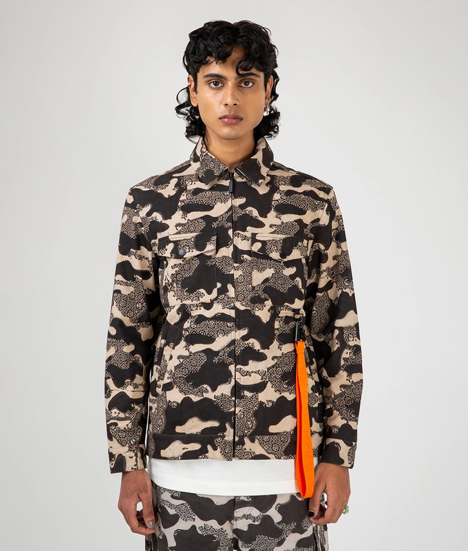 Ajrakh Camo Shacket