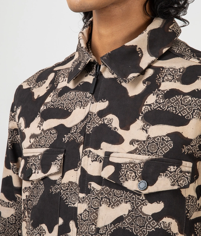 Ajrakh Camo Shacket
