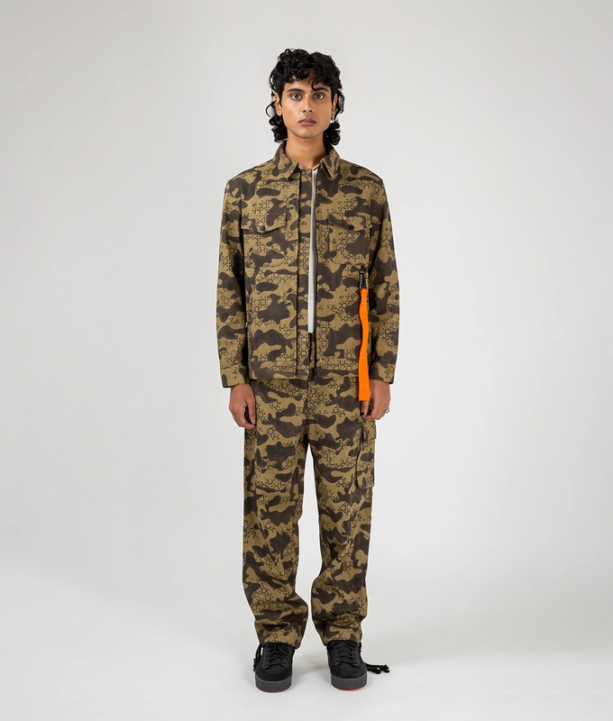 Ajrakh Camo Shacket