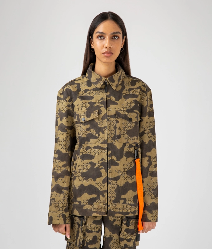 Ajrakh Camo Shacket