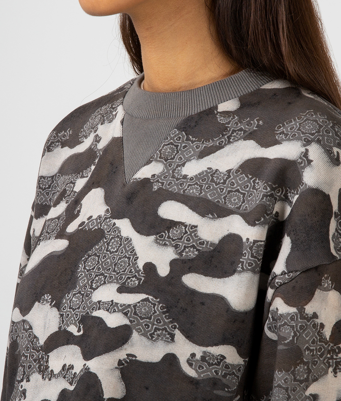 Ajrakh Camo Crop Top