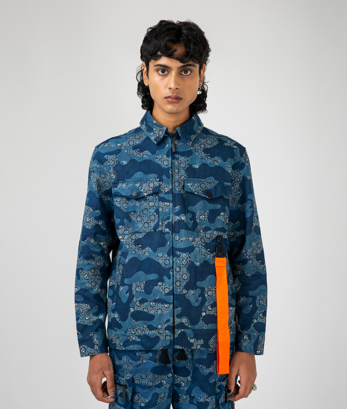 Ajrakh Camo Shacket