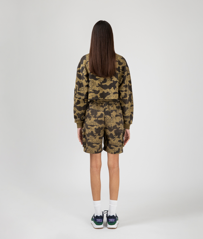 Ajrakh Camo Crop Top