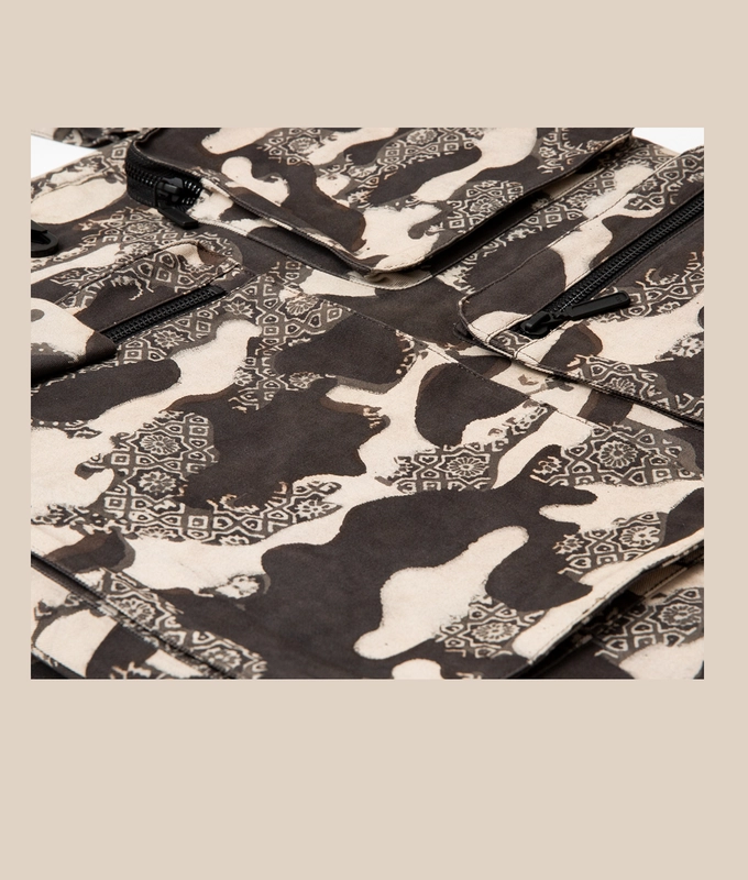 Ajrakh Camo Utility Bag
