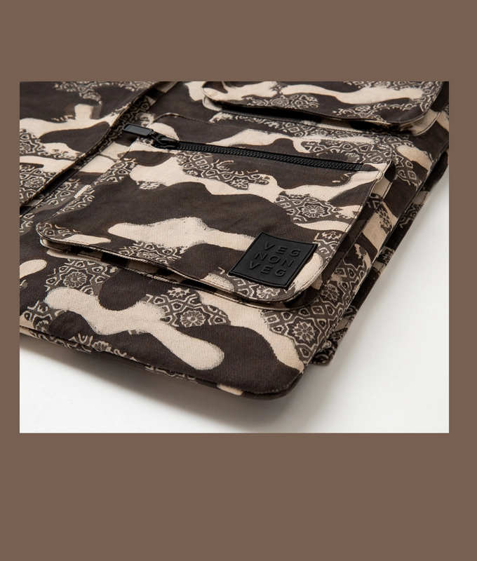 Ajrakh Camo Utility Bag