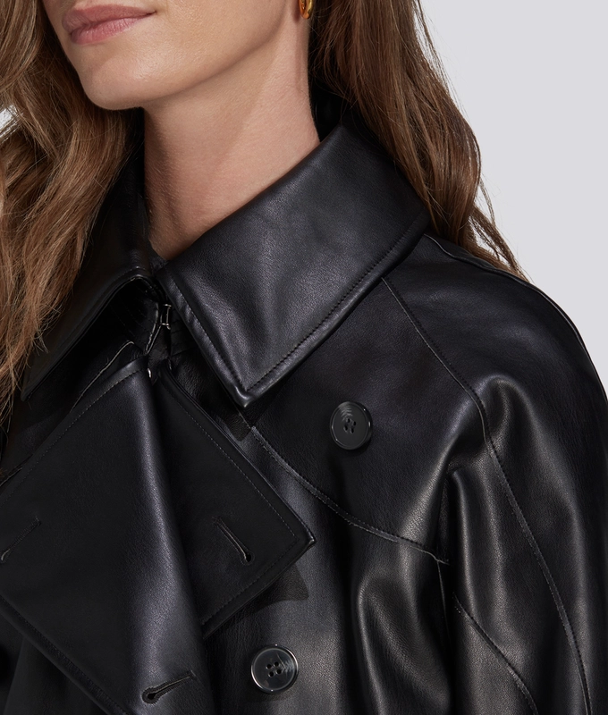 Faux L Trench