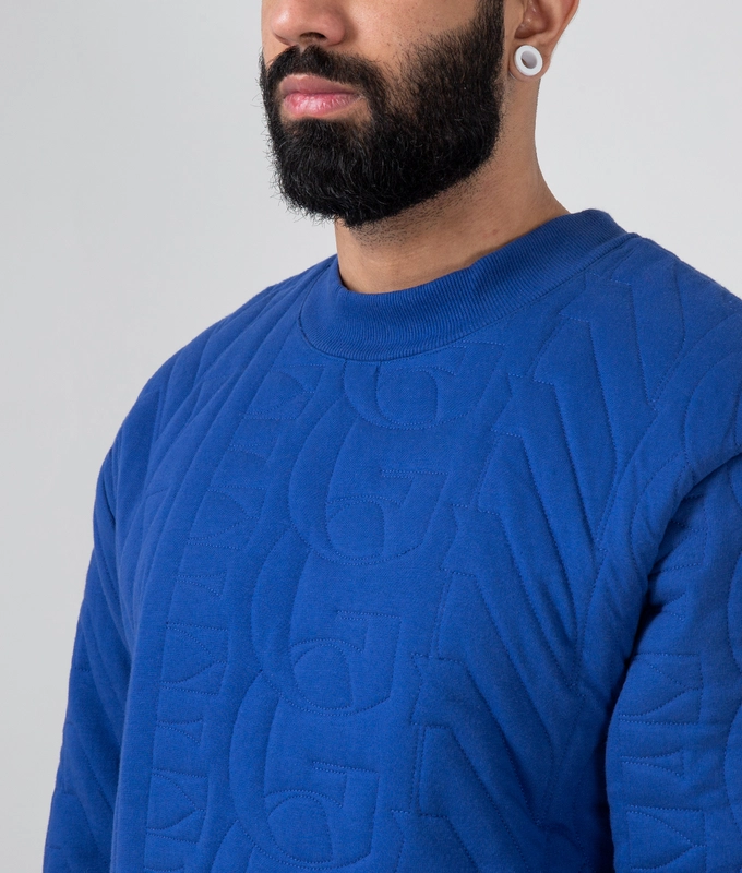 Quilted Crew Neck