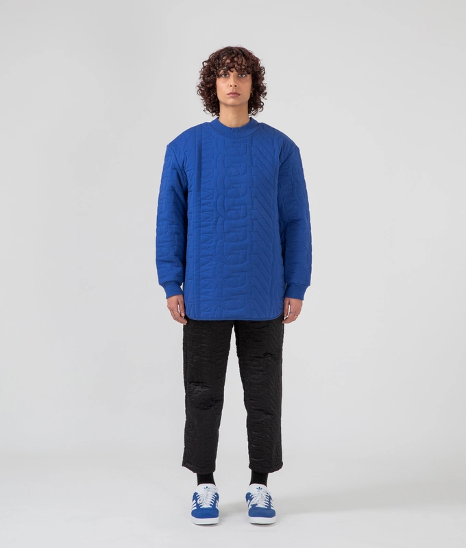 Quilted Crew Neck