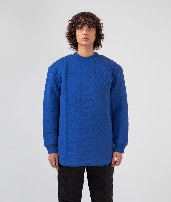 Quilted Crew Neck