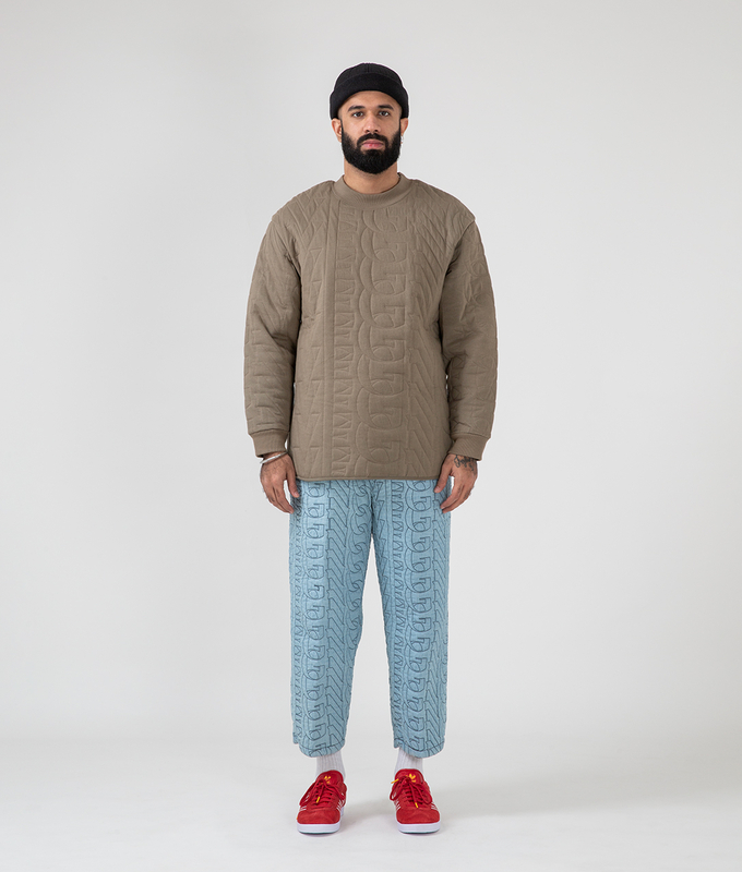 Quilted Crew Neck
