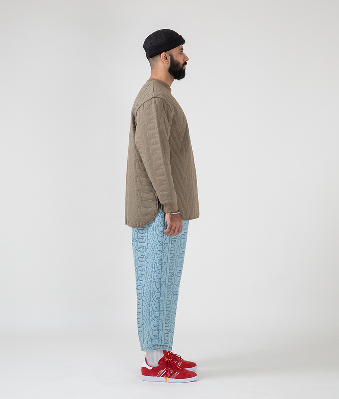 Quilted Crew Neck