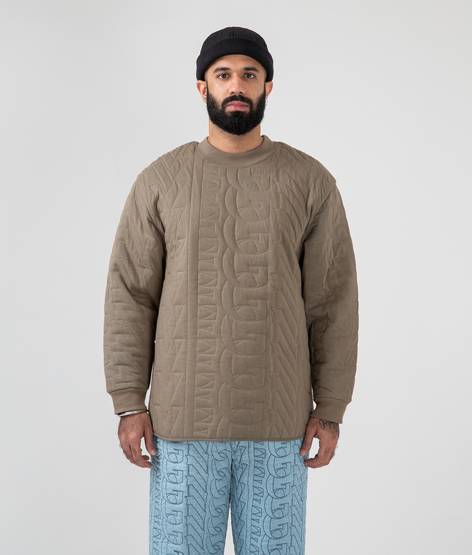 Quilted Crew Neck