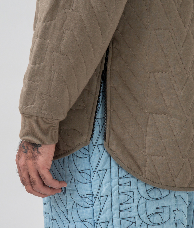 Quilted Crew Neck