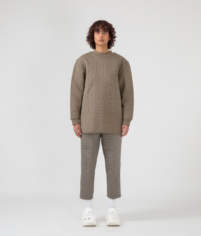 Quilted Crew Neck