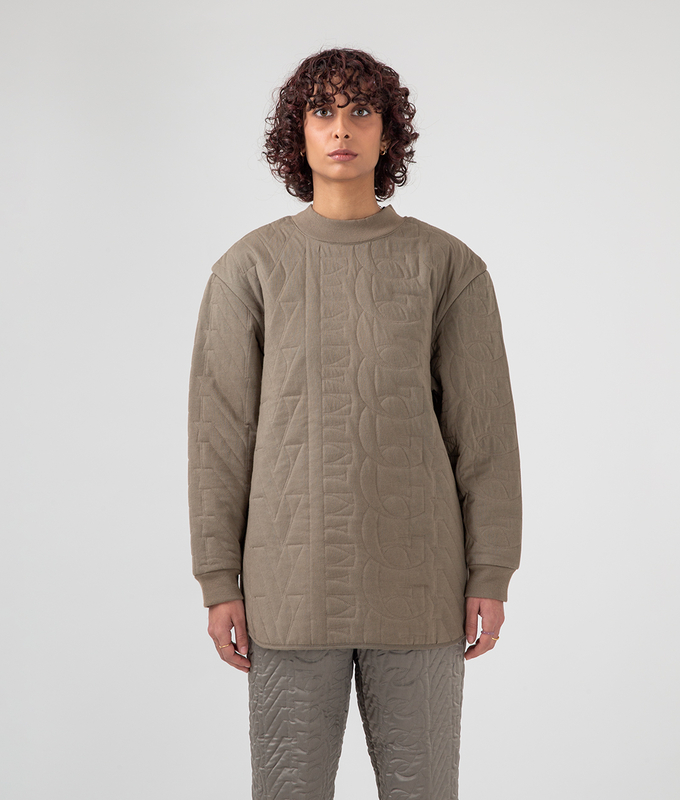 Quilted Crew Neck