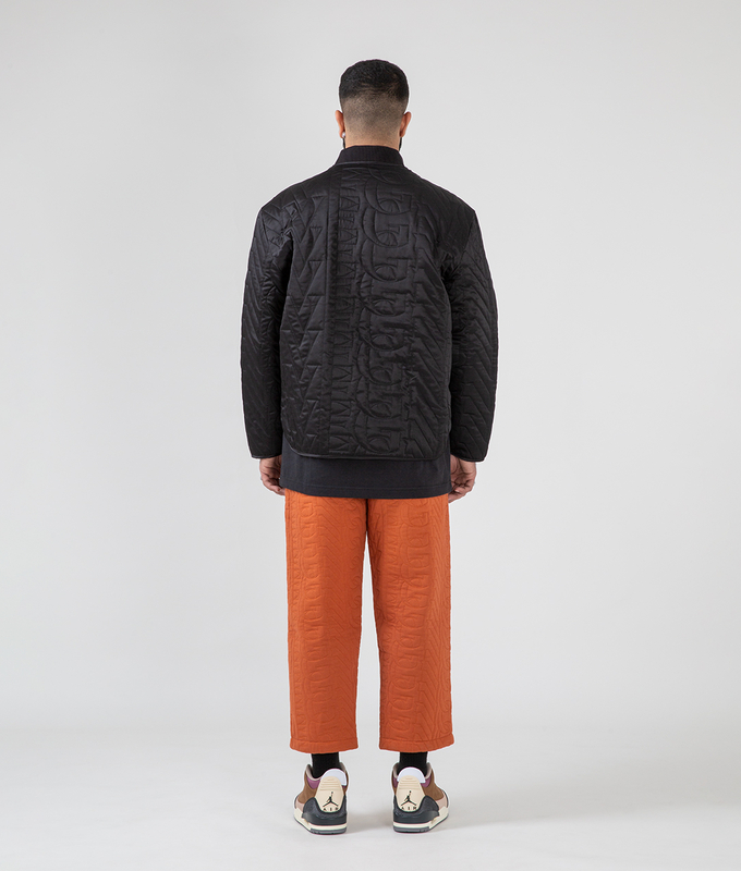 Quilted Bomber Neck Jacket