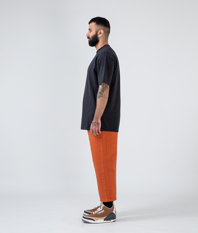 Quilted Wide Cropped Pants