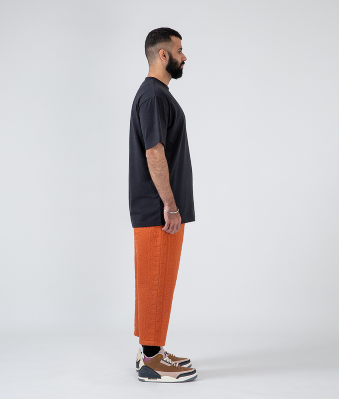 Quilted Wide Cropped Pants