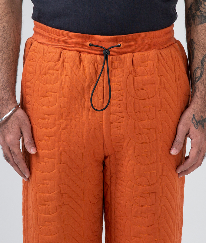 Quilted Wide Cropped Pants