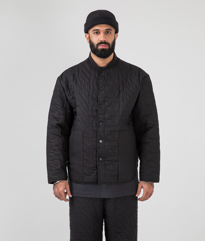 Quilted Bomber Neck Jacket