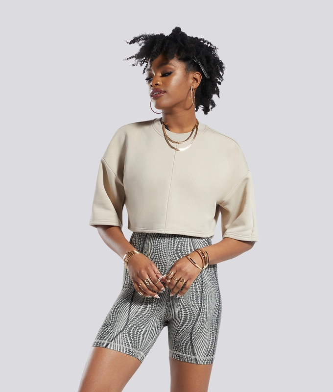 Rbk Cardi B Crop T-Shirt