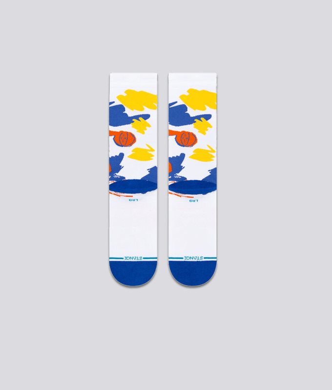 PAINT CURRY SOCKS 'WHITE'