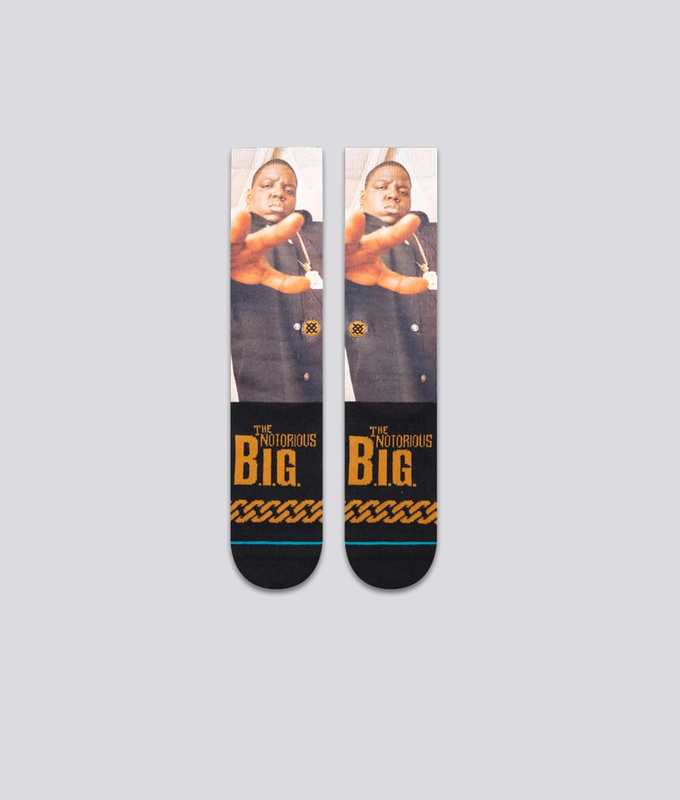 THE NOTORIOUS BIG X STANCE THE KING OF NY CREW SOCKS 'BLACK'