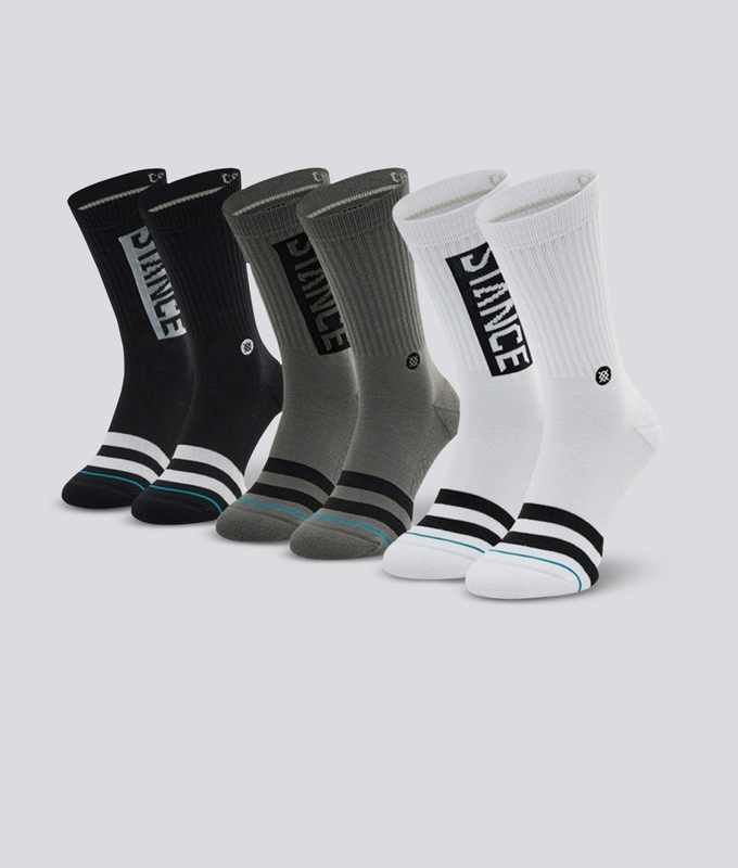 THE OG SOCKS 3 PAIRS 'BLACK/WHITE'