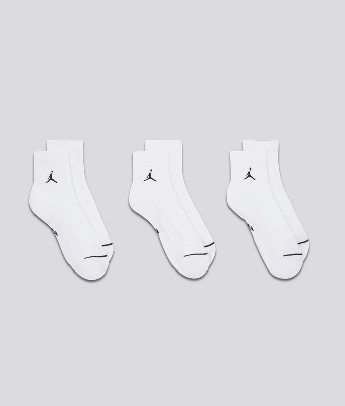 EVERYDAY CUSHIONED POLY ANKLE SOCKS 3 PAIRS