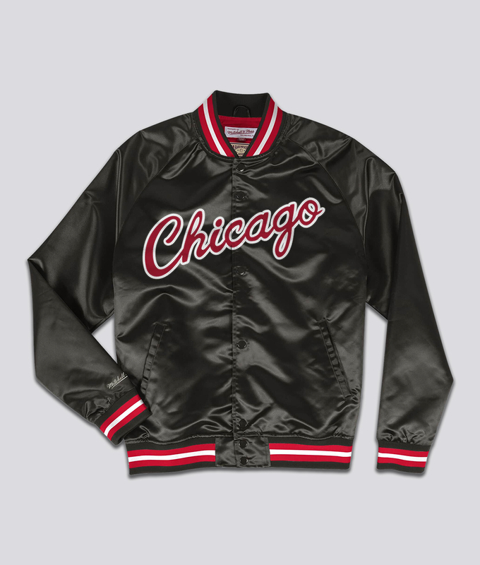 Nba Lightweight Satin Jacket Bulls