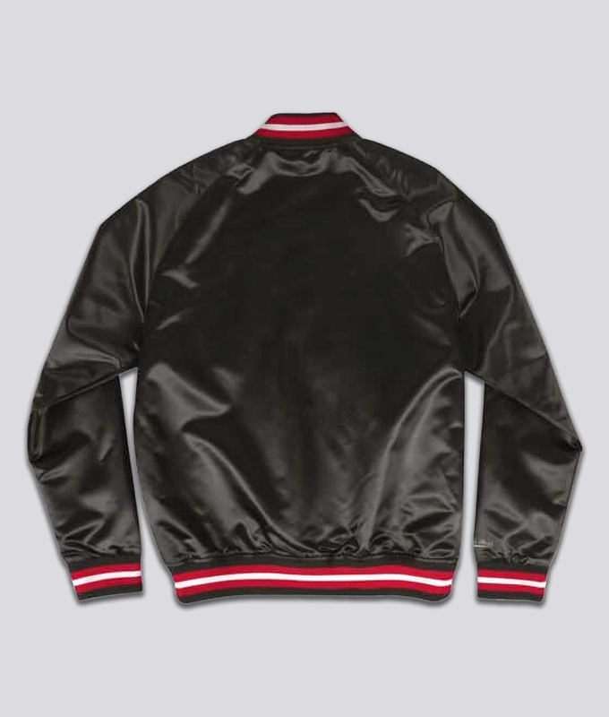 Nba Lightweight Satin Jacket Bulls