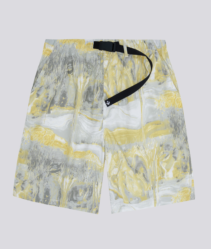 Elevated Ltwt Ssnl Cargo Short Aop