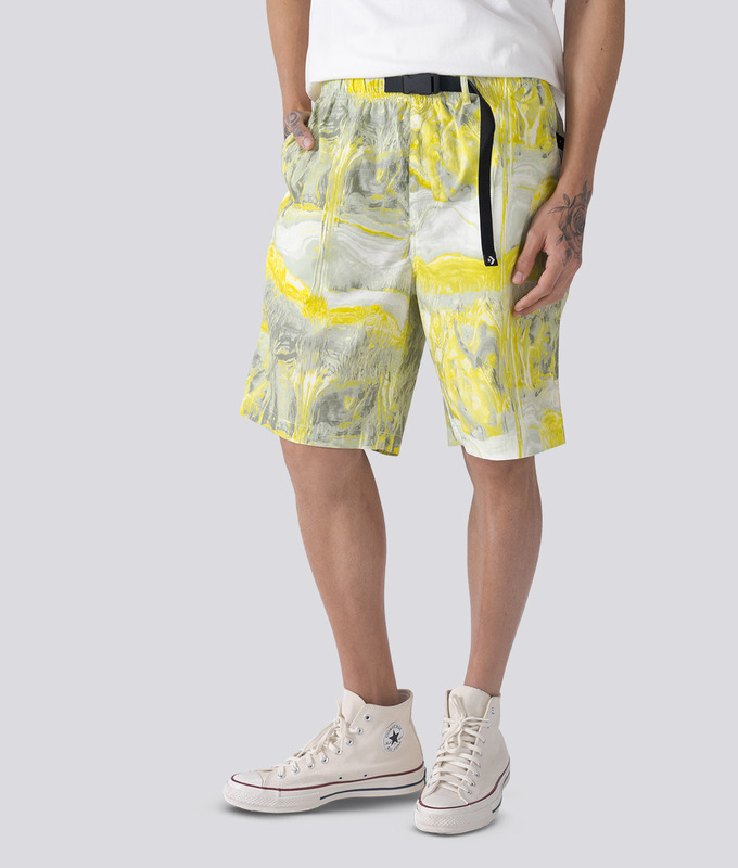 Elevated Ltwt Ssnl Cargo Short Aop