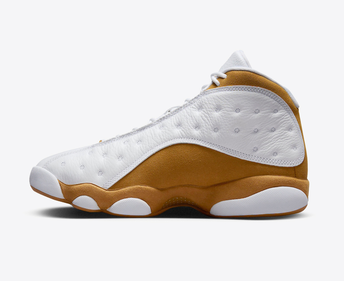 Jordan 13 cheap white and gold