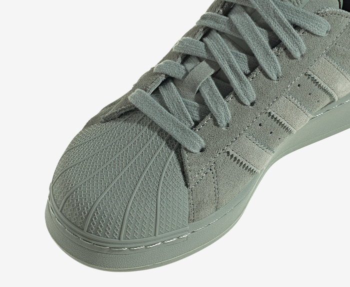adidas Originals Superstar XLG sneakers in white and green