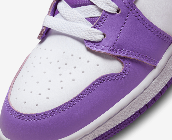 Jordan - Buy NIKE AIR JORDAN 1 MID (GS) 'PURPLE VENOM/WHITE' - VegNonVeg