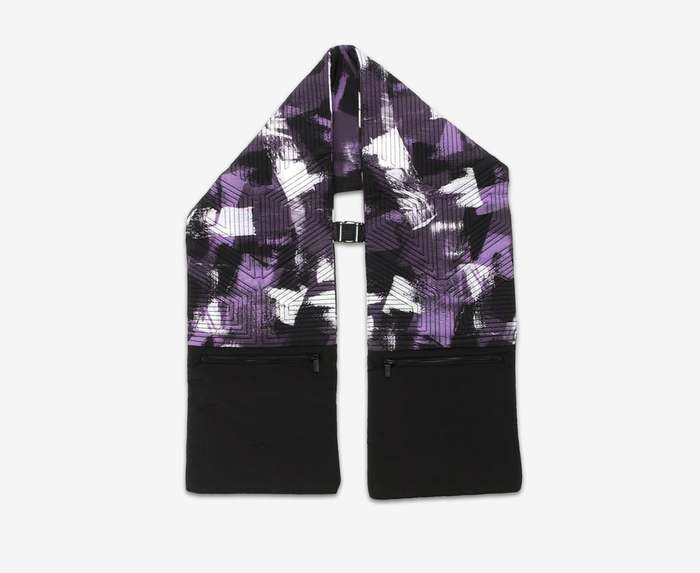 Monogram Printed Silk Scarf | dāl The Label Black / One Size