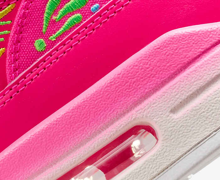 Pink and green nike air outlet max