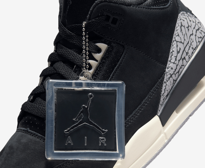 Jordan - AIR JORDAN 3 RETRO 'OFF NOIR/BLACK-SAIL-CEMENT GREY' - VegNonVeg